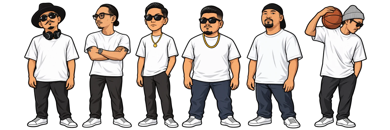 THE ONE NATIONS 6人のキャラクター